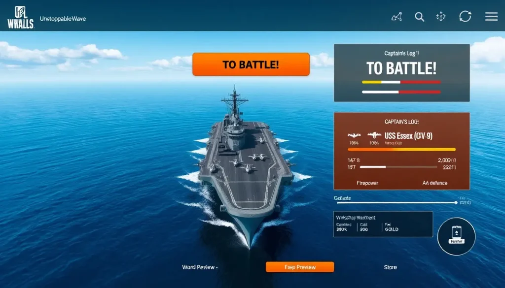 Battle of warship Online